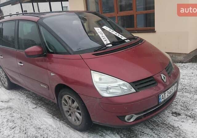 Червоний Рено Еспейс, об'ємом двигуна 2 л та пробігом 279 тис. км за 6350 $, фото 1 на Automoto.ua