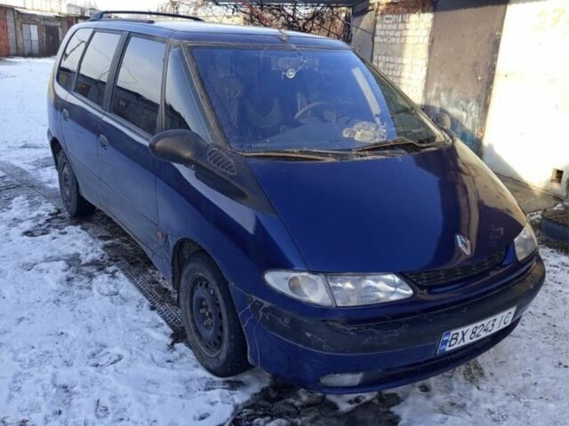 Синий Рено Эспейс, объемом двигателя 2 л и пробегом 30 тыс. км за 3450 $, фото 1 на Automoto.ua