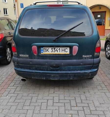 Зеленый Рено Эспейс, объемом двигателя 2.19 л и пробегом 323 тыс. км за 2700 $, фото 1 на Automoto.ua