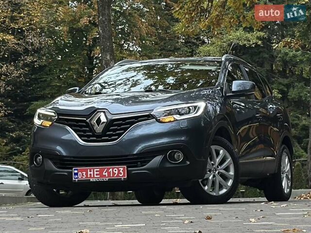 Серый Рено Kadjar, объемом двигателя 1.5 л и пробегом 167 тыс. км за 15799 $, фото 1 на Automoto.ua