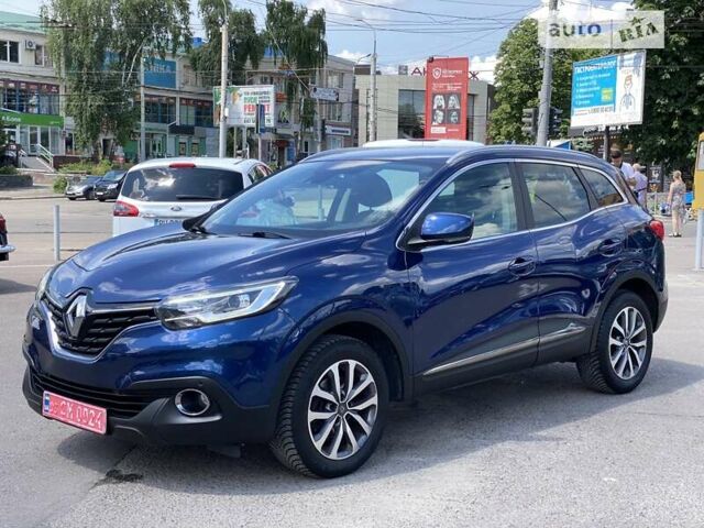 Синий Рено Kadjar, объемом двигателя 1.5 л и пробегом 169 тыс. км за 16200 $, фото 1 на Automoto.ua