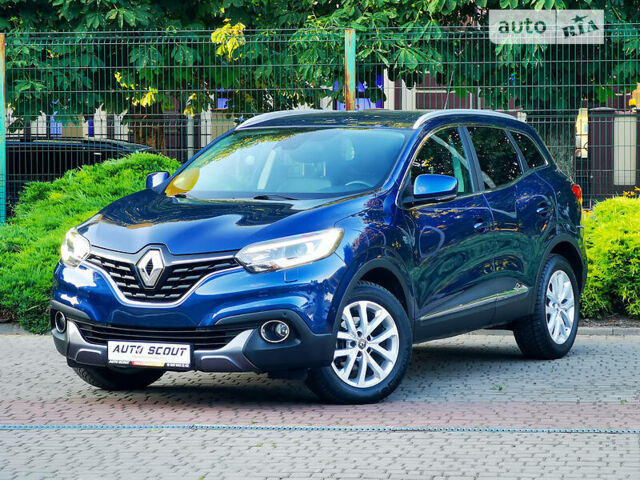 Синий Рено Kadjar, объемом двигателя 1.5 л и пробегом 140 тыс. км за 16900 $, фото 1 на Automoto.ua