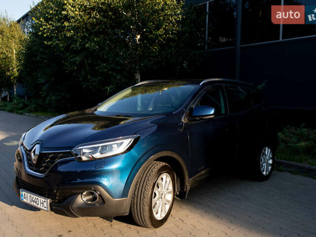 Синий Рено Kadjar, объемом двигателя 1.46 л и пробегом 86 тыс. км за 18600 $, фото 1 на Automoto.ua