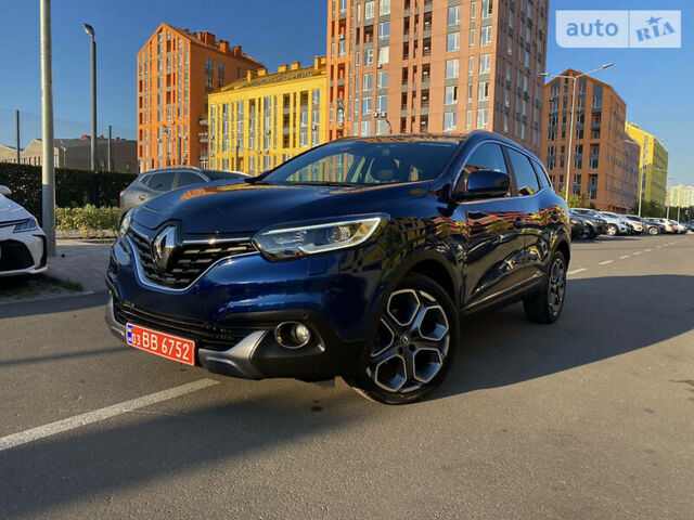 Синий Рено Kadjar, объемом двигателя 1.5 л и пробегом 124 тыс. км за 18900 $, фото 1 на Automoto.ua