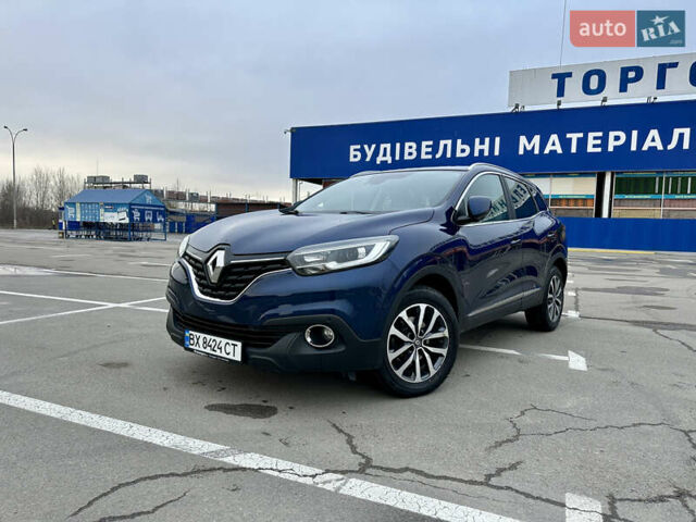 Синий Рено Kadjar, объемом двигателя 1.5 л и пробегом 168 тыс. км за 15999 $, фото 1 на Automoto.ua