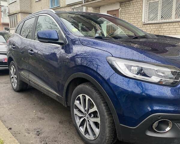 Синий Рено Kadjar, объемом двигателя 1.46 л и пробегом 190 тыс. км за 16500 $, фото 1 на Automoto.ua