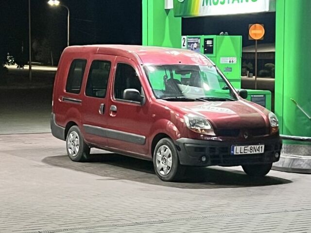 Красный Рено Кенгу Экспресс, объемом двигателя 1.5 л и пробегом 175 тыс. км за 807 $, фото 1 на Automoto.ua