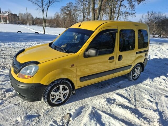 Желтый Рено Кенгу Экспресс, объемом двигателя 1.5 л и пробегом 245 тыс. км за 4700 $, фото 1 на Automoto.ua