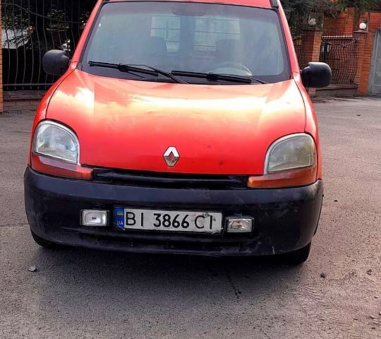 Красный Рено Кенгу, объемом двигателя 1.9 л и пробегом 200 тыс. км за 1500 $, фото 1 на Automoto.ua