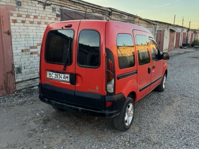 Красный Рено Кенгу, объемом двигателя 1.9 л и пробегом 273 тыс. км за 2599 $, фото 1 на Automoto.ua