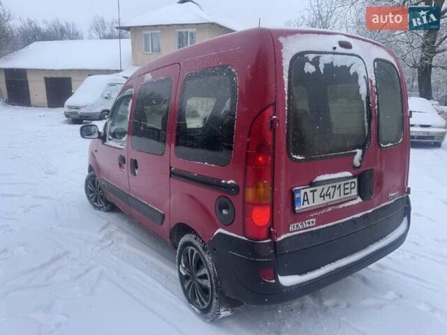 Красный Рено Кенгу, объемом двигателя 1.46 л и пробегом 344 тыс. км за 3350 $, фото 1 на Automoto.ua