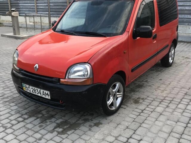 Красный Рено Кенгу, объемом двигателя 1.9 л и пробегом 270 тыс. км за 2600 $, фото 1 на Automoto.ua