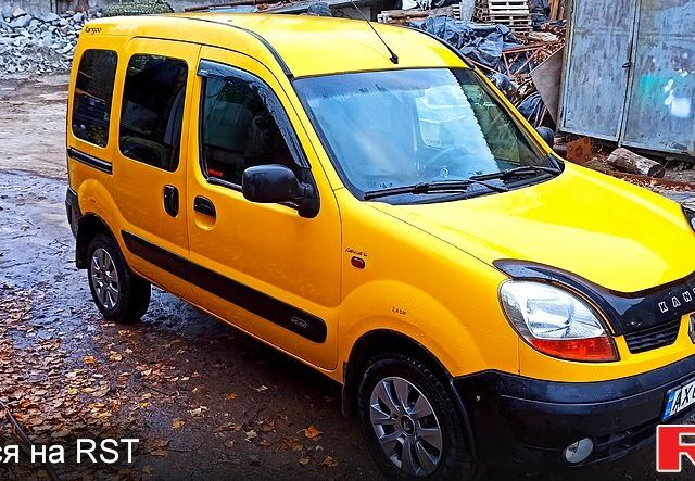 Желтый Рено Кенгу, объемом двигателя 1.5 л и пробегом 350 тыс. км за 3000 $, фото 1 на Automoto.ua