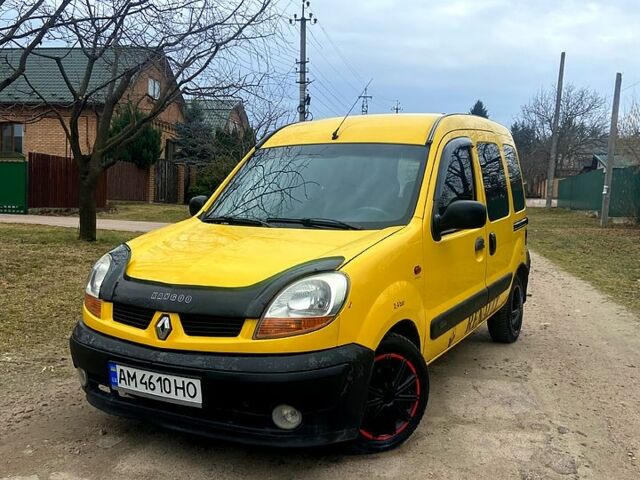 Желтый Рено Кенгу, объемом двигателя 1.5 л и пробегом 320 тыс. км за 3500 $, фото 1 на Automoto.ua