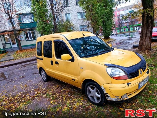 Желтый Рено Кенгу, объемом двигателя 1.5 л и пробегом 260 тыс. км за 4200 $, фото 1 на Automoto.ua