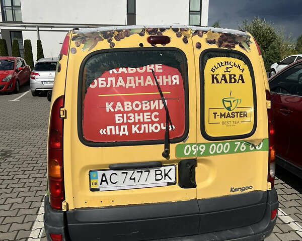 Желтый Рено Кенгу, объемом двигателя 1.46 л и пробегом 337 тыс. км за 2400 $, фото 1 на Automoto.ua