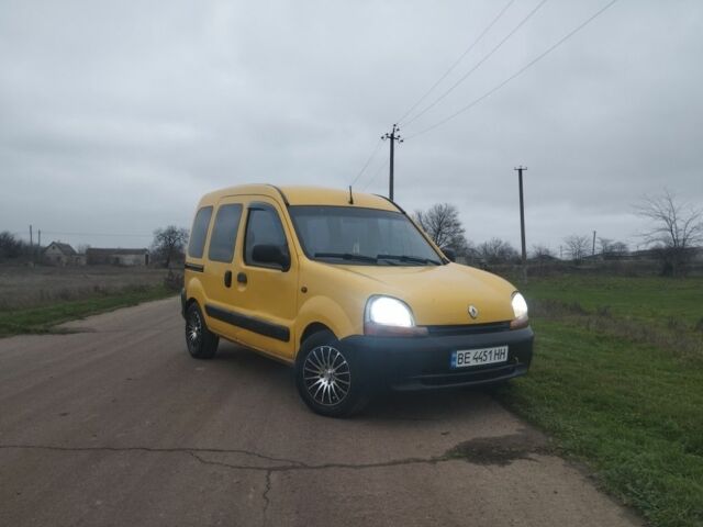 Желтый Рено Кенгу, объемом двигателя 1.9 л и пробегом 350 тыс. км за 3500 $, фото 1 на Automoto.ua