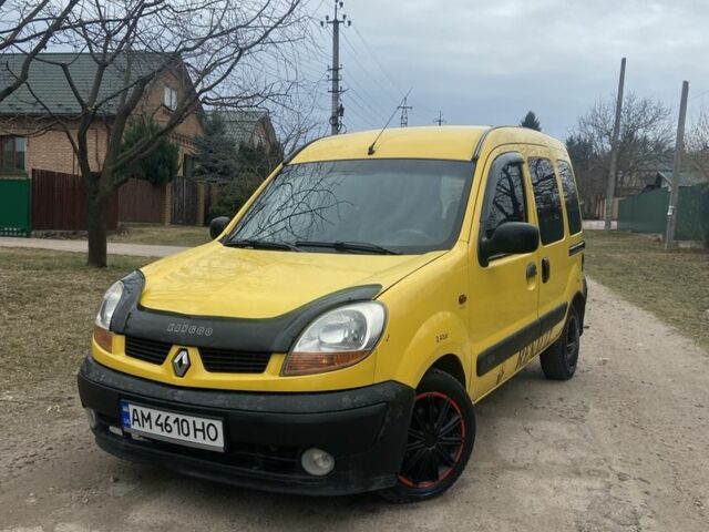 Желтый Рено Кенгу, объемом двигателя 1.5 л и пробегом 320 тыс. км за 3399 $, фото 1 на Automoto.ua