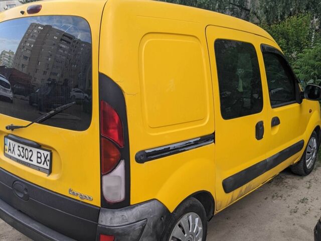 Желтый Рено Кенгу, объемом двигателя 1.9 л и пробегом 269 тыс. км за 2880 $, фото 1 на Automoto.ua
