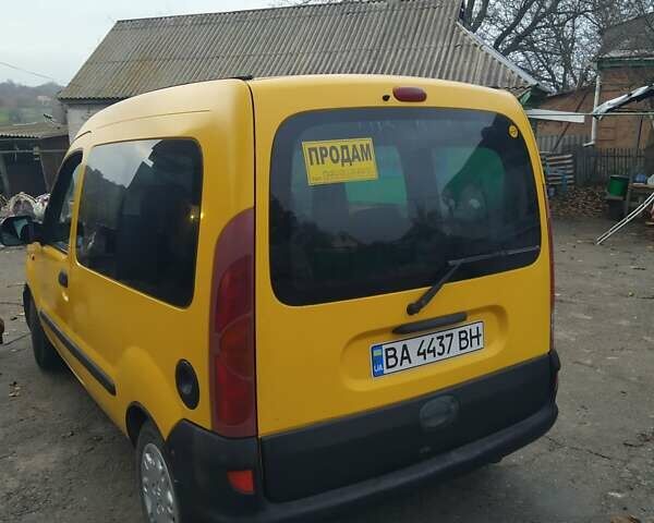 Желтый Рено Кенгу, объемом двигателя 1.87 л и пробегом 295 тыс. км за 3500 $, фото 1 на Automoto.ua