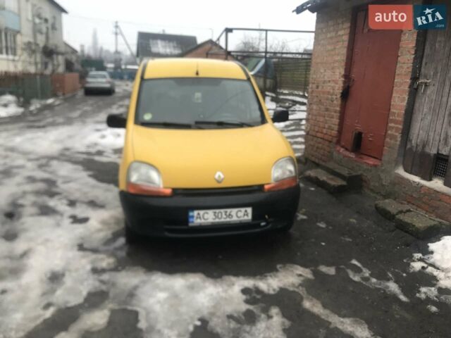 Желтый Рено Кенгу, объемом двигателя 1.9 л и пробегом 256 тыс. км за 3200 $, фото 1 на Automoto.ua