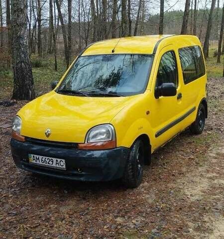 Желтый Рено Кенгу, объемом двигателя 1.9 л и пробегом 230 тыс. км за 2100 $, фото 1 на Automoto.ua