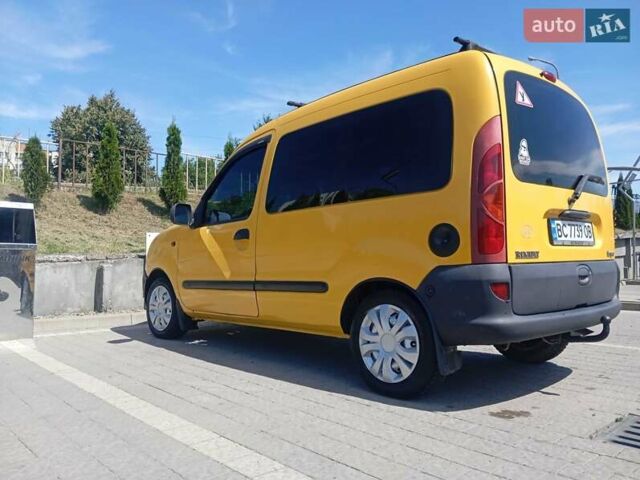Желтый Рено Кенгу, объемом двигателя 1.9 л и пробегом 218 тыс. км за 3500 $, фото 1 на Automoto.ua