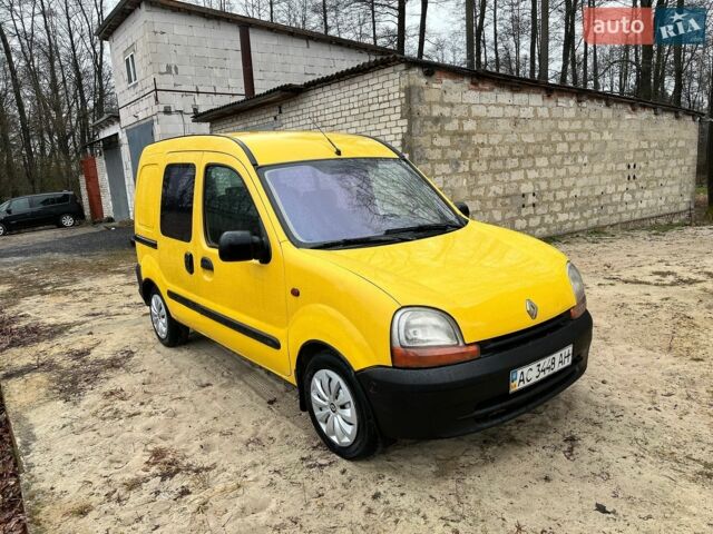 Желтый Рено Кенгу, объемом двигателя 1.87 л и пробегом 247 тыс. км за 2950 $, фото 1 на Automoto.ua