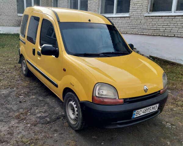 Желтый Рено Кенгу, объемом двигателя 1.87 л и пробегом 382 тыс. км за 2350 $, фото 1 на Automoto.ua