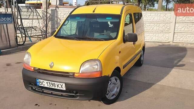 Желтый Рено Кенгу, объемом двигателя 1.9 л и пробегом 333 тыс. км за 3100 $, фото 1 на Automoto.ua