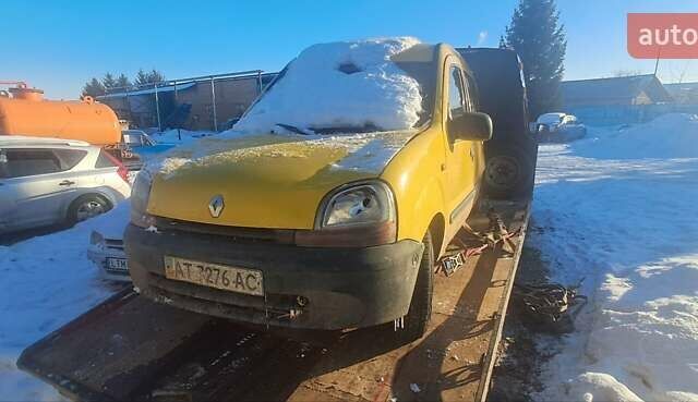 Желтый Рено Кенгу, объемом двигателя 1.9 л и пробегом 310 тыс. км за 800 $, фото 1 на Automoto.ua