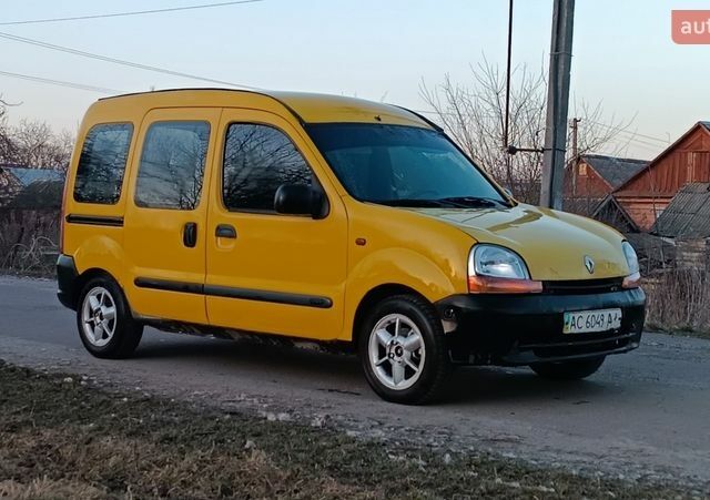 Желтый Рено Кенгу, объемом двигателя 1.9 л и пробегом 350 тыс. км за 2100 $, фото 1 на Automoto.ua