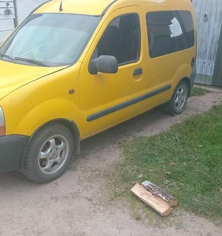 Желтый Рено Кенгу, объемом двигателя 1.9 л и пробегом 220 тыс. км за 2800 $, фото 1 на Automoto.ua