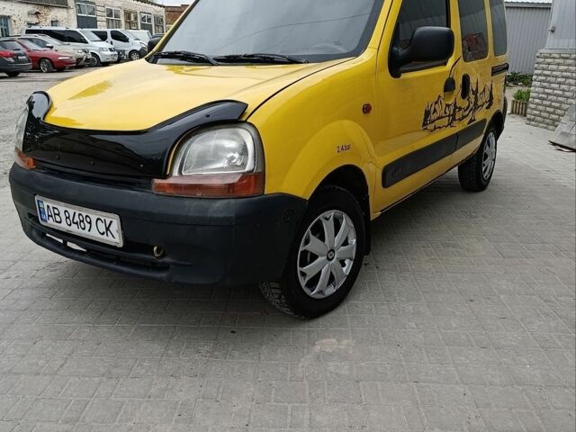 Желтый Рено Кенгу, объемом двигателя 1.9 л и пробегом 287 тыс. км за 2999 $, фото 1 на Automoto.ua
