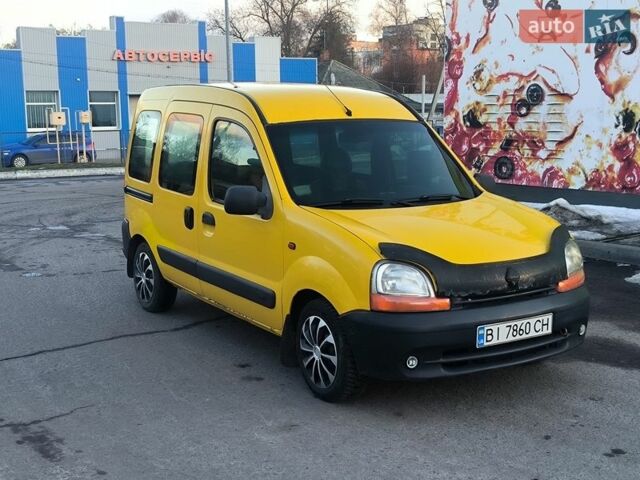 Желтый Рено Кенгу, объемом двигателя 1.87 л и пробегом 250 тыс. км за 3900 $, фото 1 на Automoto.ua