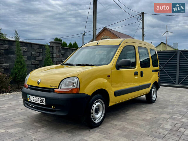 Желтый Рено Кенгу, объемом двигателя 1.87 л и пробегом 256 тыс. км за 3300 $, фото 1 на Automoto.ua
