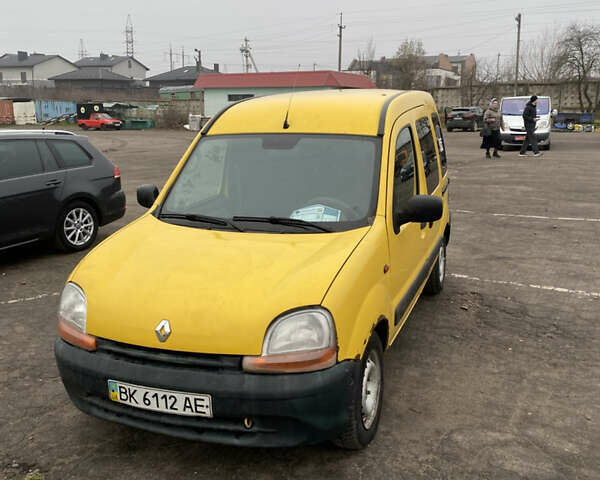 Желтый Рено Кенгу, объемом двигателя 1.87 л и пробегом 220 тыс. км за 2900 $, фото 1 на Automoto.ua