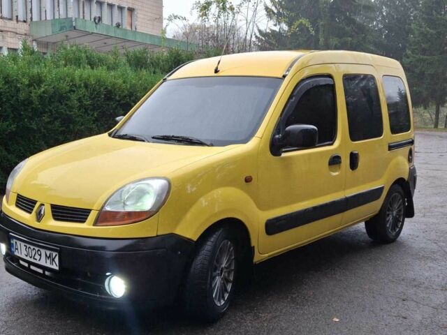 Желтый Рено Кенгу, объемом двигателя 1.5 л и пробегом 210 тыс. км за 3300 $, фото 1 на Automoto.ua