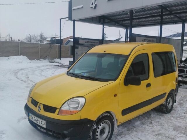 Жовтий Рено Кєнгу, об'ємом двигуна 1.9 л та пробігом 470 тис. км за 3300 $, фото 1 на Automoto.ua