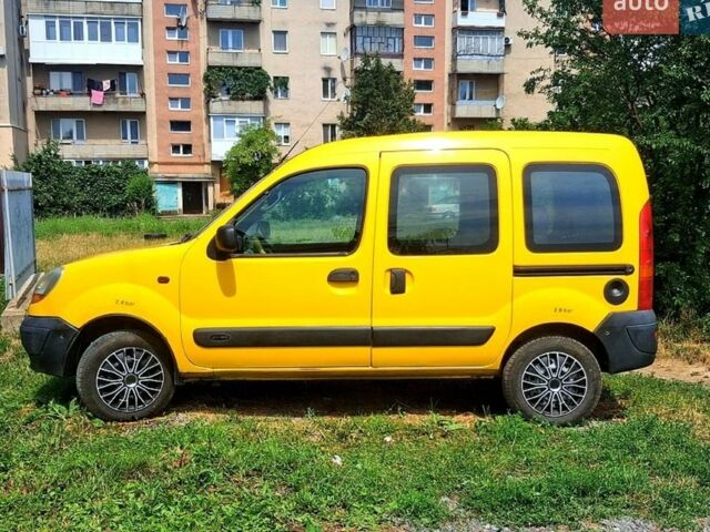 Желтый Рено Кенгу, объемом двигателя 1.5 л и пробегом 190 тыс. км за 3500 $, фото 1 на Automoto.ua