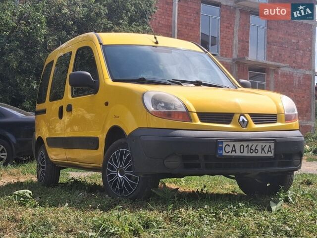 Желтый Рено Кенгу, объемом двигателя 1.46 л и пробегом 192 тыс. км за 3500 $, фото 1 на Automoto.ua
