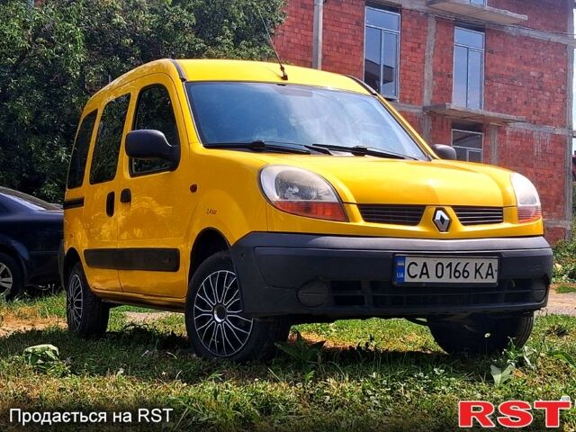 Жовтий Рено Кєнгу, об'ємом двигуна 1.5 л та пробігом 190 тис. км за 3500 $, фото 1 на Automoto.ua