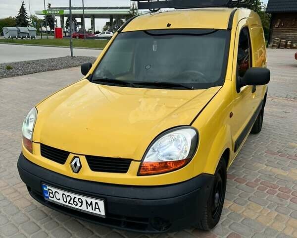 Желтый Рено Кенгу, объемом двигателя 1.46 л и пробегом 412 тыс. км за 2650 $, фото 1 на Automoto.ua