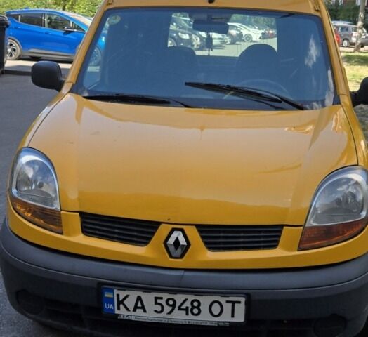 Желтый Рено Кенгу, объемом двигателя 1.46 л и пробегом 400 тыс. км за 2900 $, фото 1 на Automoto.ua