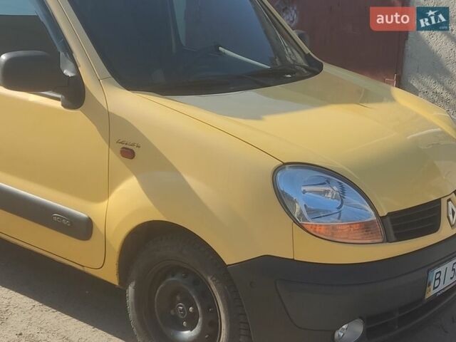Желтый Рено Кенгу, объемом двигателя 1.5 л и пробегом 190 тыс. км за 4800 $, фото 1 на Automoto.ua