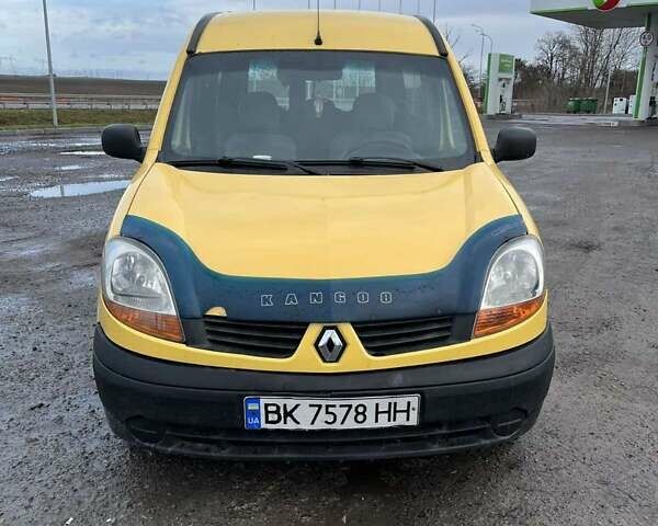 Жовтий Рено Кєнгу, об'ємом двигуна 1.46 л та пробігом 267 тис. км за 3850 $, фото 1 на Automoto.ua