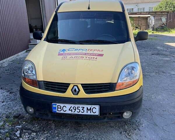 Желтый Рено Кенгу, объемом двигателя 1.46 л и пробегом 216 тыс. км за 3350 $, фото 1 на Automoto.ua