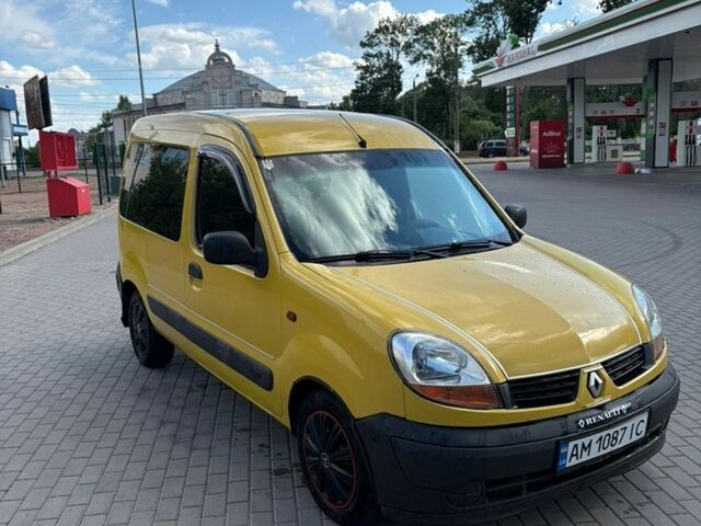 Желтый Рено Кенгу, объемом двигателя 1.4 л и пробегом 460 тыс. км за 2799 $, фото 1 на Automoto.ua