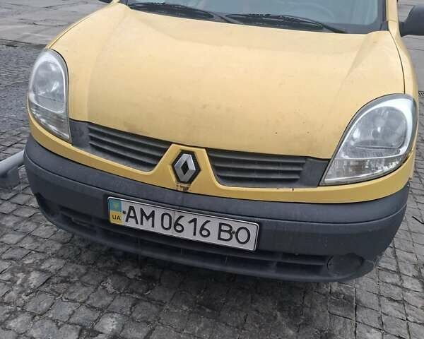 Желтый Рено Кенгу, объемом двигателя 1.46 л и пробегом 288 тыс. км за 2450 $, фото 1 на Automoto.ua