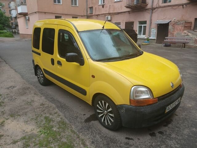 Желтый Рено Кенгу, объемом двигателя 1.9 л и пробегом 252 тыс. км за 2700 $, фото 1 на Automoto.ua